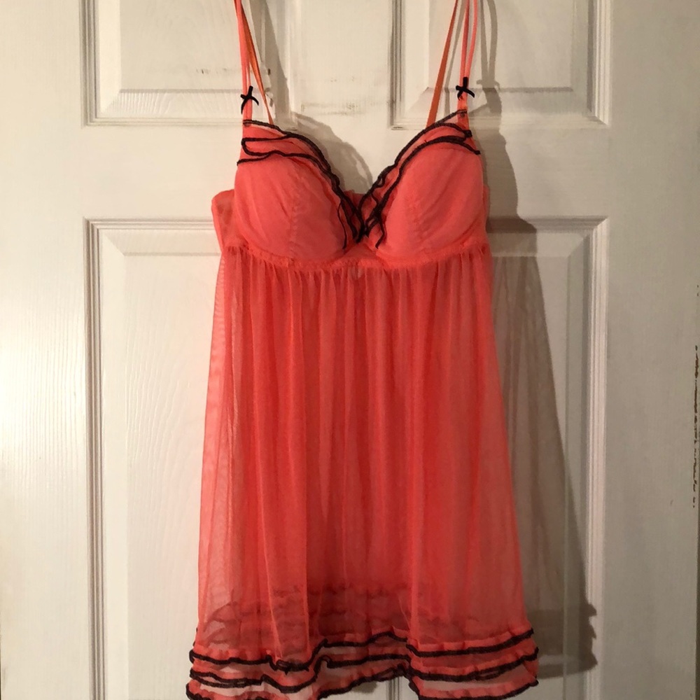 COPY - Orange and black nighty 38C orange and black
